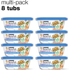 Purina Beneful Chopped Blends With Turkey, Sweet Potatoes, Brown Rice & Spinach Wet Dog Food -Cozy Paws 100034 PT1. AC SS1800 V1700157927