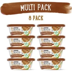 Purina Beneful Prepared Meals Roasted Chicken Recipe With Brown Rice, Carrots & Spinach Wet Dog Food -Cozy Paws 100171 PT1. AC SS1800 V1700161082