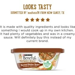 Purina Beneful Prepared Meals Roasted Chicken Recipe With Brown Rice, Carrots & Spinach Wet Dog Food -Cozy Paws 100171 PT6. AC SS1800 V1700158104
