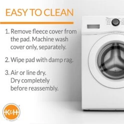 K&H Pet Products Deluxe Lectro-Soft Outdoor Heated Bolster Cat & Dog Bed -Cozy Paws 100518 PT4. AC SS1800 V1647913028