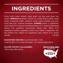 Purina ONE SmartBlend True Instinct Tender Cuts In Gravy With Real Turkey & Venison Canned Dog Food -Cozy Paws 102385 PT4. AC SS1800 V1671734927