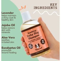 Natural Dog Company Skin Soother Dog Healing Balm & Natural Dog Company Itchy Dog Shampoo, 12-oz Bottle -Cozy Paws 1030102 PT6. AC SS1800 V1702674052
