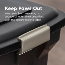 IRIS USA WeatherPro Airtight, Dog, Cat, Bird & Small-Pet Food Storage Container -Cozy Paws 105889 PT3. AC SS1800 V1475679538