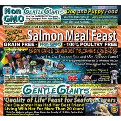 Gentle Giants Non-GMO Dog & Puppy Food Grain-Free Salmon Dry Dog Food, 18-lb Bag -Cozy Paws 106358 PT1. AC SS1800 V1686941708