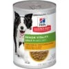 Hill's Science Diet Adult 7+ Senior Vitality Chicken & Vegetable Stew Canned Dog Food -Cozy Paws 109444 MAIN. AC SS1800 V1673035373