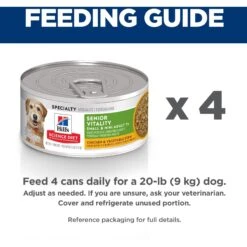 Hill's Science Diet Adult 7+ Small & Mini Senior Vitality Chicken & Vegetable Stew Canned Dog Food -Cozy Paws 109446 PT6. AC SS1800 V1597958191