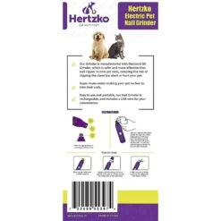 Hertzko Electronic Dog & Cat Nail Grinder With USB Charger -Cozy Paws 110136 PT6. AC SS1800 V1508790423