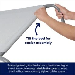 Frisco Steel-Framed Elevated Dog Bed -Cozy Paws 112076 PT5. AC SS1800 V1667485003