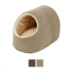 Frisco Cave Covered Cat & Dog Bed -Cozy Paws 113300 PT2. AC SS1800 V1566318508
