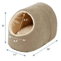 Frisco Cave Covered Cat & Dog Bed -Cozy Paws 113300 PT3. AC SS1800 V1627581159