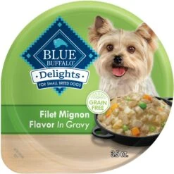 Blue Buffalo Divine Delights Filet Mignon Flavor Hearty Gravy Dog Food Trays