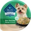 Blue Buffalo Divine Delights New York Strip Flavor Hearty Gravy Dog Food Trays