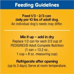 Pedigree Chopped Ground Dinner Filet Mignon Flavor & Beef Adult Canned Wet Dog Food Variety Pack -Cozy Paws 114333 PT8. AC SS1800 V1665174599