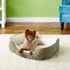 American Kennel Club AKC Box Weave Design Bolster Cat & Dog Bed -Cozy Paws 115246 MAIN. AC SS1800 V1566318797
