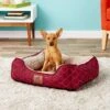 American Kennel Club AKC Circle Stitch Orthopedic Bolster Cat & Dog Bed -Cozy Paws 115250 MAIN. AC SS1800 V1566318739