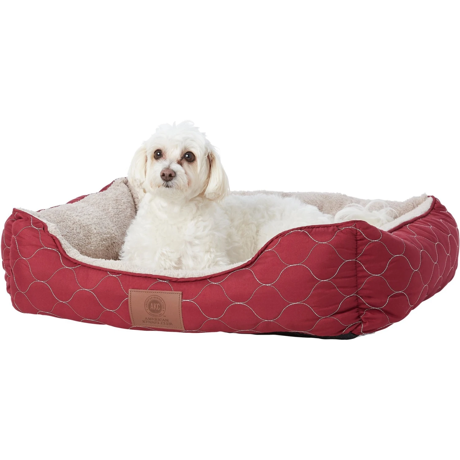 American Kennel Club AKC Circle Stitch Orthopedic Bolster Cat & Dog Bed 7 American Kennel Club AKC Circle Stitch Orthopedic Bolster Cat & Dog Bed - Image 5