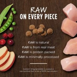 Instinct Original Grain-Free Recipe With Real Chicken Freeze-Dried Raw Coated Dry Dog Food -Cozy Paws 119054 PT3. AC SS1800 V1649934728