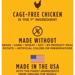 Instinct Original Grain-Free Recipe With Real Chicken Freeze-Dried Raw Coated Dry Dog Food -Cozy Paws 119054 PT4. AC SS1800 V1657655277