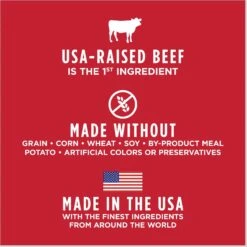 Instinct Raw Boost Grain-Free Recipe With Real Beef & Freeze-Dried Raw Pieces Dry Dog Food -Cozy Paws 119070 PT4. AC SS1800 V1668200005