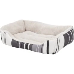 ASPCA Microtech Striped Bolster Dog Bed With Removable Cover 9 ASPCA Microtech Striped Bolster Dog Bed With Removable Cover -Cozy Paws 120508 PT2. AC SS1800 V1566323291