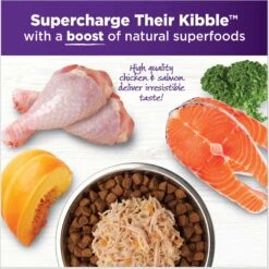 Wellness Bowl Boosters Simply Shreds Chicken, Salmon & Pumpkin Natural Grain-Free Wet Dog Food Mixer Or Topper, 2.8-oz Pouch, Case Of 12 -Cozy Paws 120807 PT4. AC SS1800 V1673035316