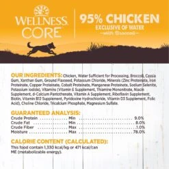 Wellness CORE 95% Grain-Free Chicken & Broccoli Canned Dog Food -Cozy Paws 120811 PT5. AC SS1800 V1613572613