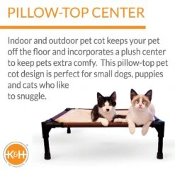 K&H Pet Products Comfy Pet Cot Elevated Pet Bed -Cozy Paws 121207 PT2. AC SS1800 V1626397608