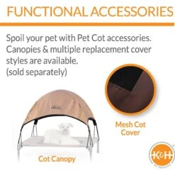 K&H Pet Products Comfy Pet Cot Elevated Pet Bed -Cozy Paws 121207 PT3. AC SS1800 V1626392506