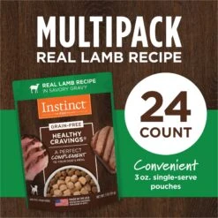 Instinct Healthy Cravings Grain-Free Cuts & Gravy Real Lamb Recipe Wet Dog Food Topper -Cozy Paws 122335 PT5. AC SS1800 V1701881839