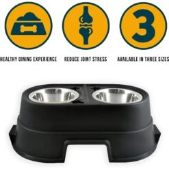 OurPets Comfort Elevated Dog & Cat Bowls -Cozy Paws 122825 PT4. AC SS1800 V1572449330