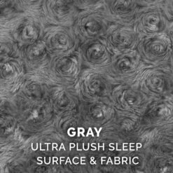 FurHaven Ultra Plush Oval Bolster Cat & Dog Bed With Removable Cover -Cozy Paws 123326 PT6. AC SS1800 V1693925547