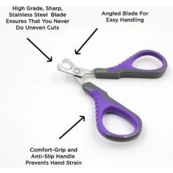 Hertzko Angled Blade Dog, Cat, & Small Pet Nail Scissors -Cozy Paws 123376 PT3. AC SS1800 V1495807265