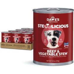 Dave's Pet Food Grain-Free Beef & Vegetable Cuts In Gravy Canned Dog Food