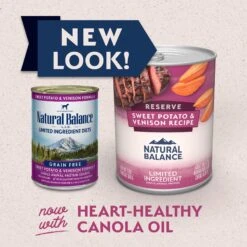 Natural Balance Limited Ingredient Reserve Sweet Potato & Venison Recipe Wet Dog Food -Cozy Paws 124494 PT1. AC SS1800 V1684452462