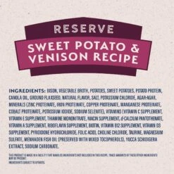 Natural Balance Limited Ingredient Reserve Sweet Potato & Venison Recipe Wet Dog Food -Cozy Paws 124494 PT5. AC SS1800 V1684444038