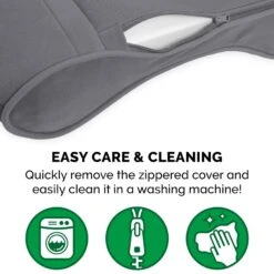 FurHaven Microvelvet Luxe Lounger Orthopedic Cat & Dog Bed With Removable Cover -Cozy Paws 127544 PT8. AC SS1800 V1698697645