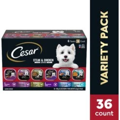 Cesar Steak & Poultry Lovers Variety Pack Small Breed Adult Wet Dog Food Trays -Cozy Paws 128543 PT2. AC SS1800 V1695655210