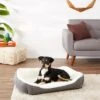 Frisco Sherpa Rectangular Bolster Dog Bed -Cozy Paws 129483 MAIN. AC SS1800 V1566334977