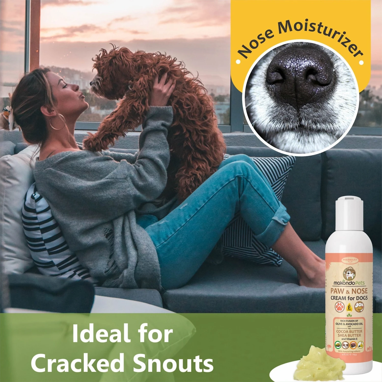 Makondo Pets Paw & Nose Dog Cream, 4-oz Bottle 7 Makondo Pets Paw & Nose Dog Cream, 4-oz Bottle - Image 5