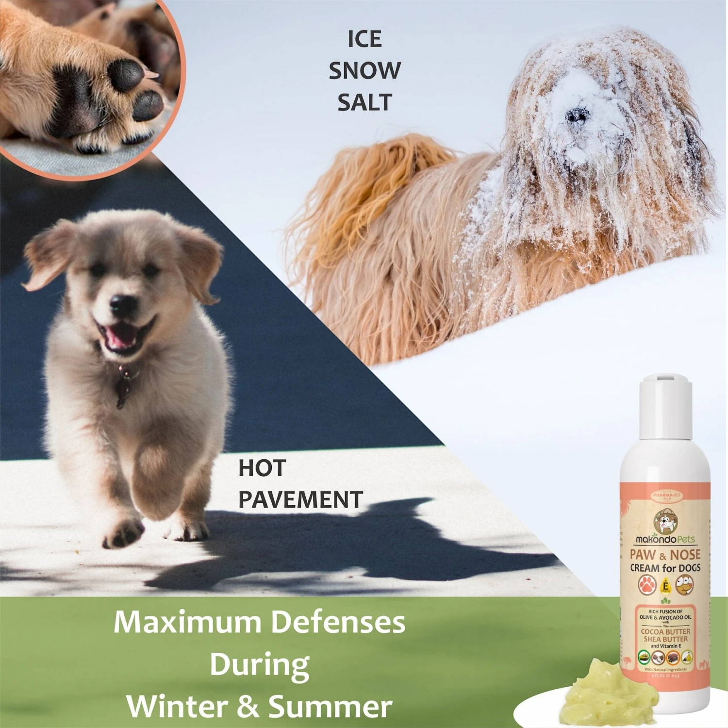 Makondo Pets Paw & Nose Dog Cream, 4-oz Bottle 8 Makondo Pets Paw & Nose Dog Cream, 4-oz Bottle - Image 6