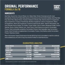 Black Gold Explorer Original Performance 26/18 Dry Dog Food -Cozy Paws 133092 PT8. AC SS1800 V1652737610