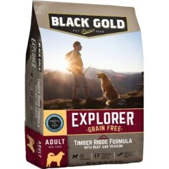 Black Gold Explorer Timber Ridge Formula With Beef & Venison Grain-Free Dog Food, 28-lb Bag