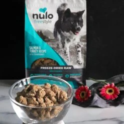 Nulo Freestyle Salmon & Turkey Recipe With Strawberries Grain-Free Freeze-Dried Raw Dog Food -Cozy Paws 135482 PT2. AC SS1800 V1667865011