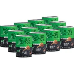 Hound & Gatos 98% Duck & Liver Grain-Free Dog Food -Cozy Paws 138366 PT1. AC SS1800 V1598307476