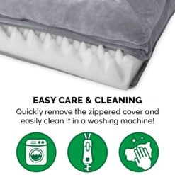 FurHaven Faux Fur Orthopedic Bolster Dog Bed With Removable Cover -Cozy Paws 138410 PT6. AC SS1800 V1693925481