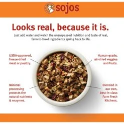Sojos Complete Turkey Recipe Adult Grain-Free Freeze-Dried Raw Dog Food -Cozy Paws 139201 PT1. AC SS1800 V1611088561