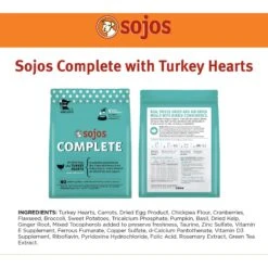 Sojos Complete Turkey Recipe Adult Grain-Free Freeze-Dried Raw Dog Food -Cozy Paws 139201 PT6. AC SS1800 V1611088768
