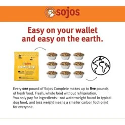Sojos Complete Beef Recipe Adult Grain-Free Freeze-Dried Raw Dog Food -Cozy Paws 139203 PT3. AC SS1800 V1611088577