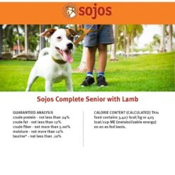 Sojos Complete Lamb Recipe Adult Grain-Free Freeze-Dried Dehydrated Dog Food -Cozy Paws 139205 PT7. AC SS1800 V1611088602