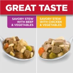 Hill's Science Diet Adult Small Paws Chicken & Vegetables & Beef & Vegetables Variety Pack Wet Dog Food Trays -Cozy Paws 140080 PT3. AC SS1800 V1692734143